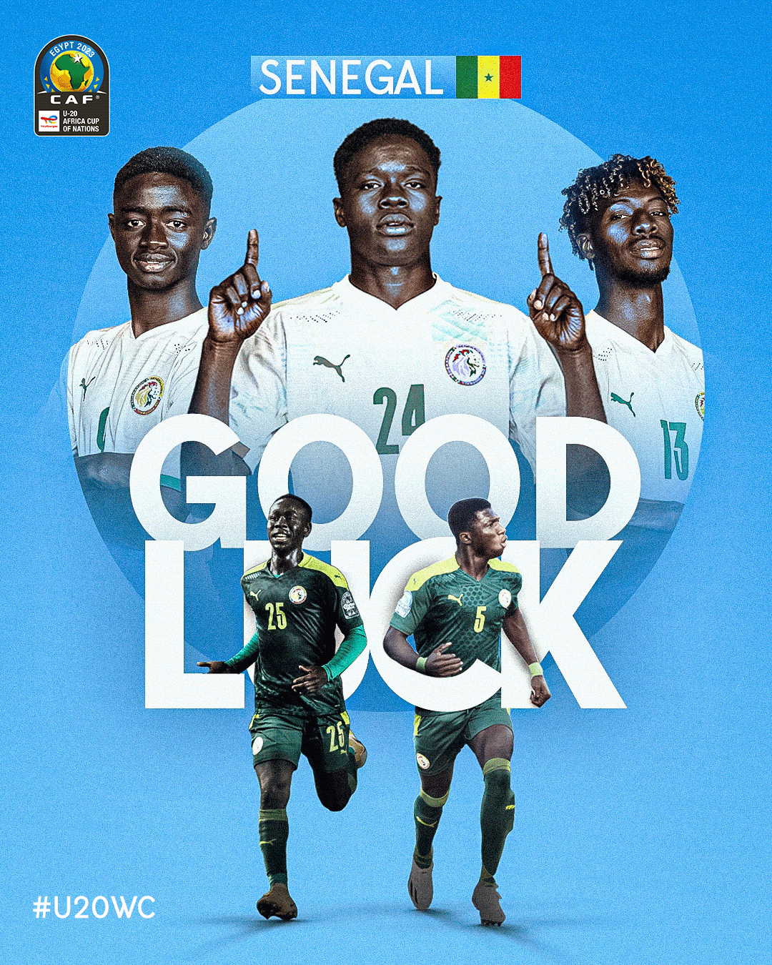 football soccer sports Caf FIFA africa social media creative poster