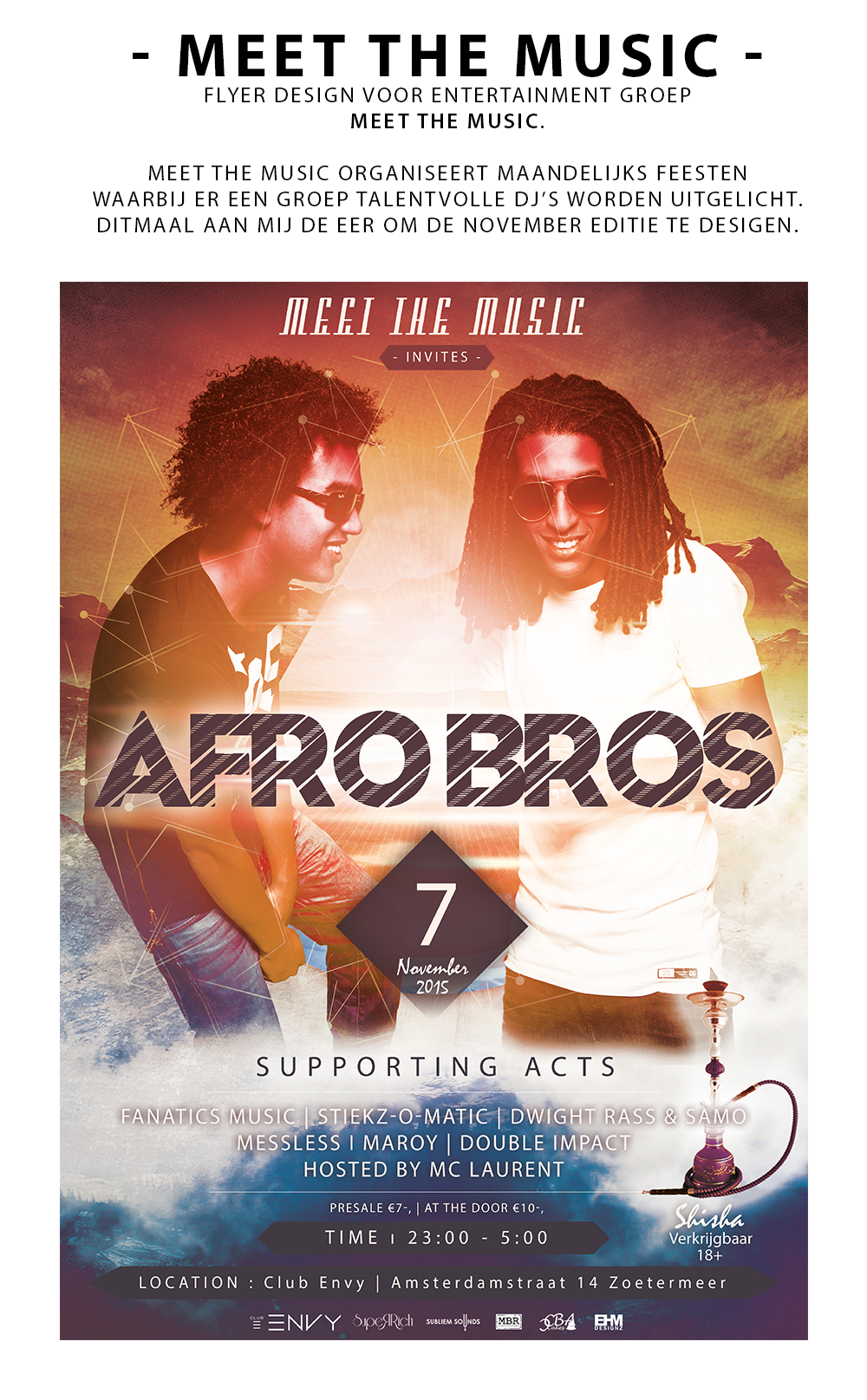 meet the music flyer poster party zoetermeer bro's afro Urban hiphop azonto   eclectic abri social Fun dancing