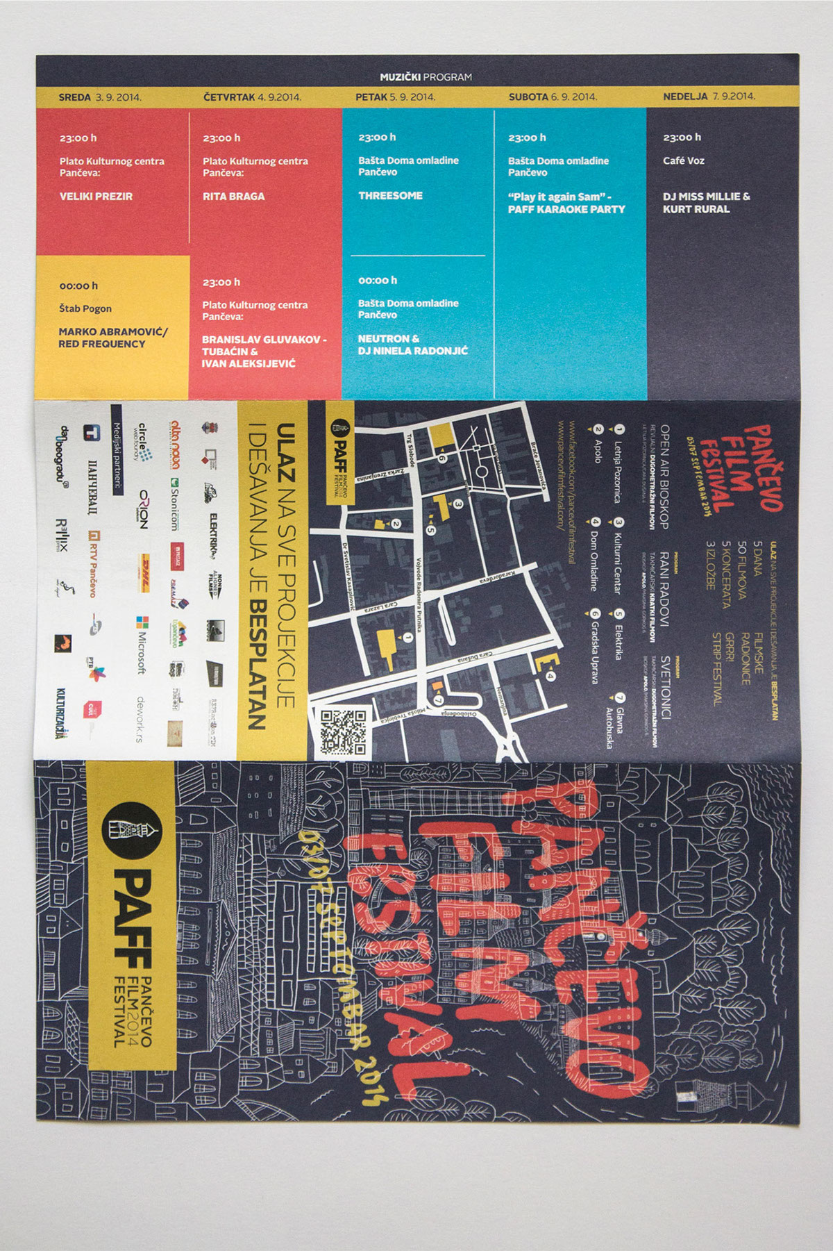 festival movie art film festival pancevo paff Event Layout Catalogue brochure poster design creative International promo
