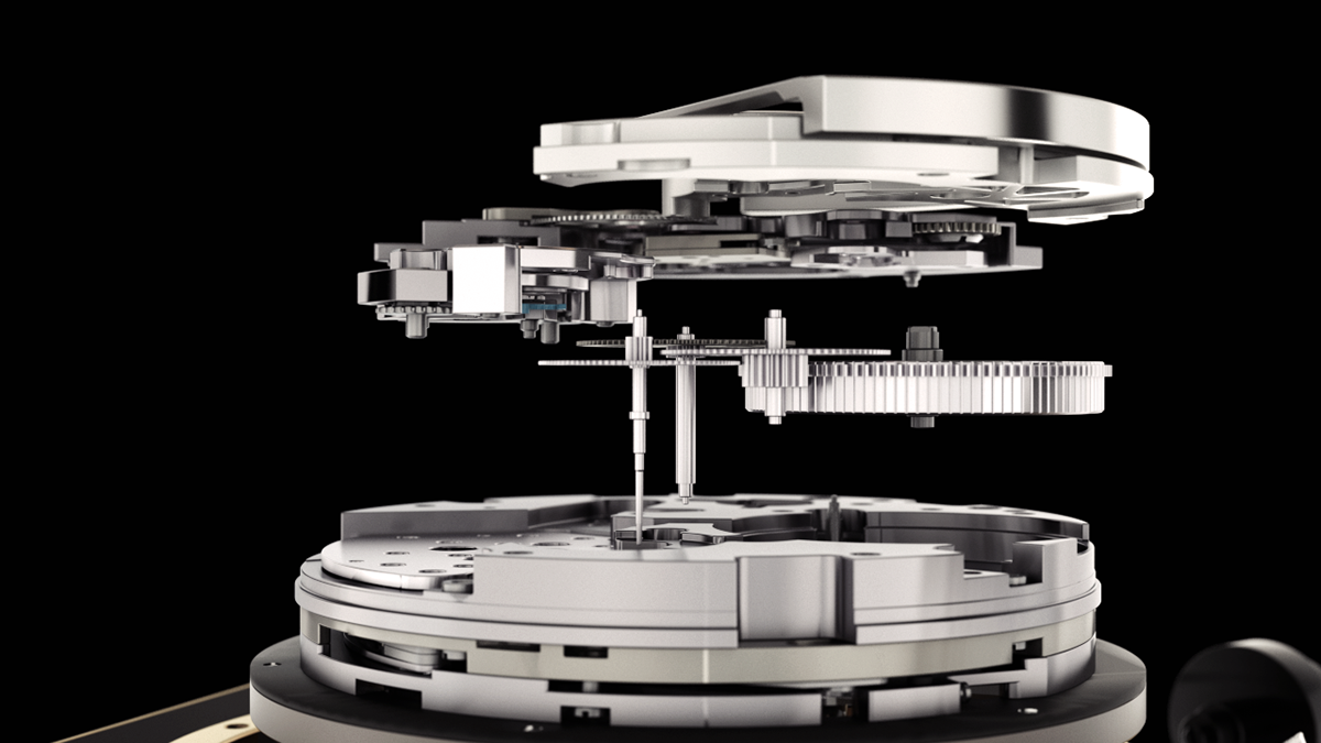 3D hublot CGI Render redshift watch luxury