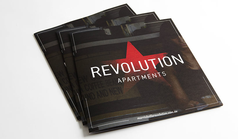 property developer revolution marketing strategy Marrickville Visual Communication brochure environmental design