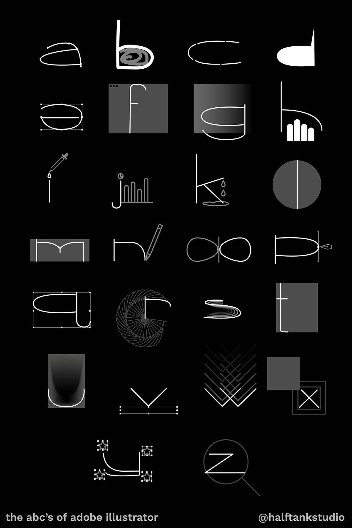 black and white design ILLUSTRATION  Poster Design print typography  