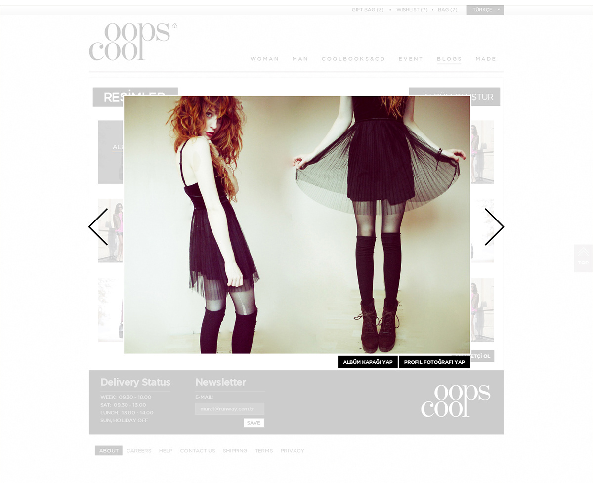 oops  oops cool  fashion portal portal sales moda türkiye istanbul