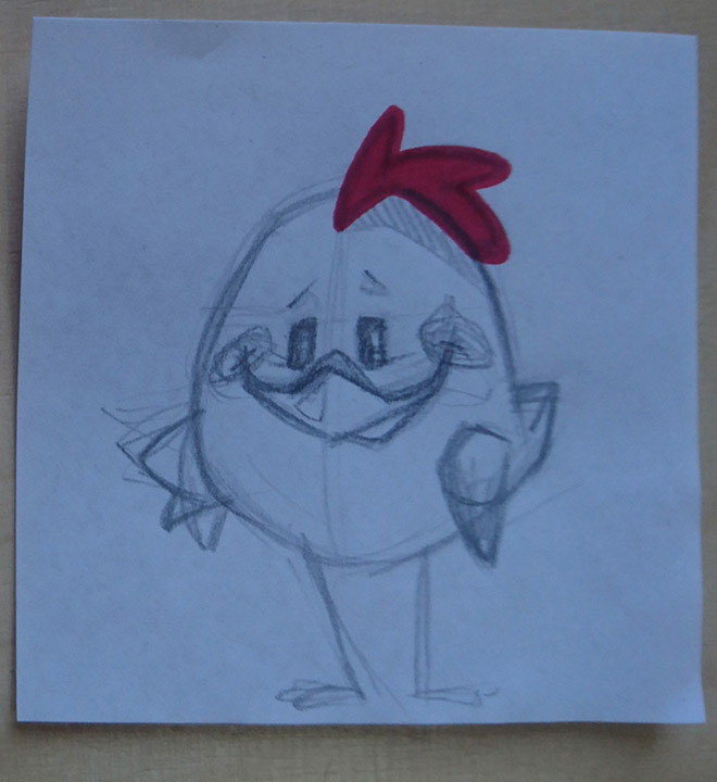 FOX chicken Character ILLUSTRATION  animation 