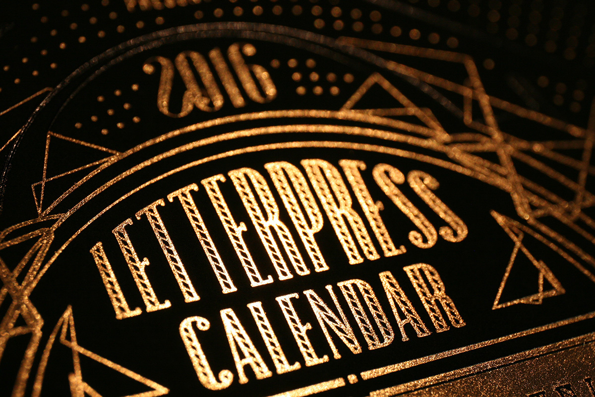 letterpress calendar Printing