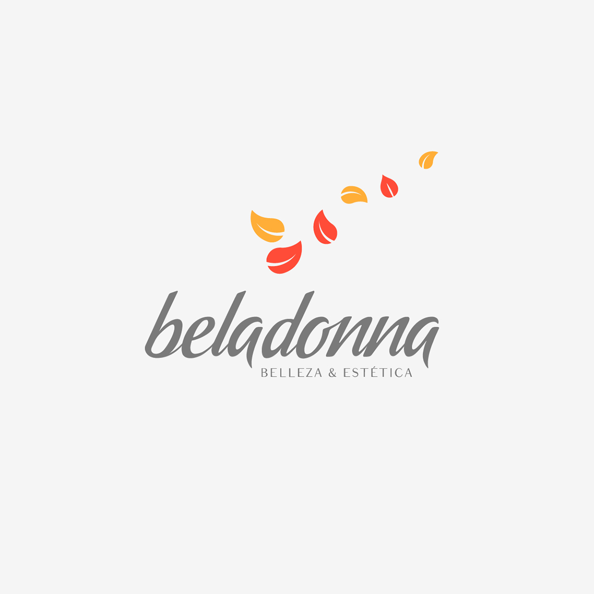 beauty aesthetic leaf petal donna beladonna   BeLa care logo brand identity slight clean soap towel