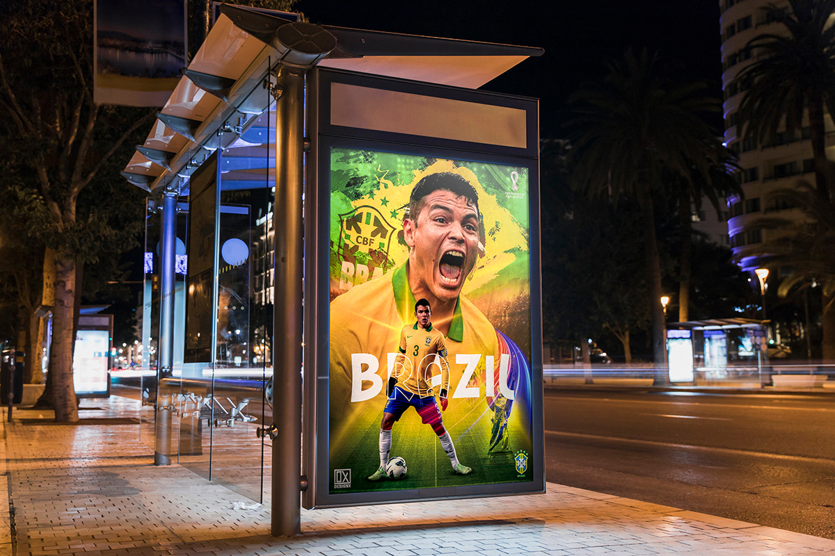 ads banner Brasil Brazil FIFA football Neymar Socialmedia Sports Design world cup