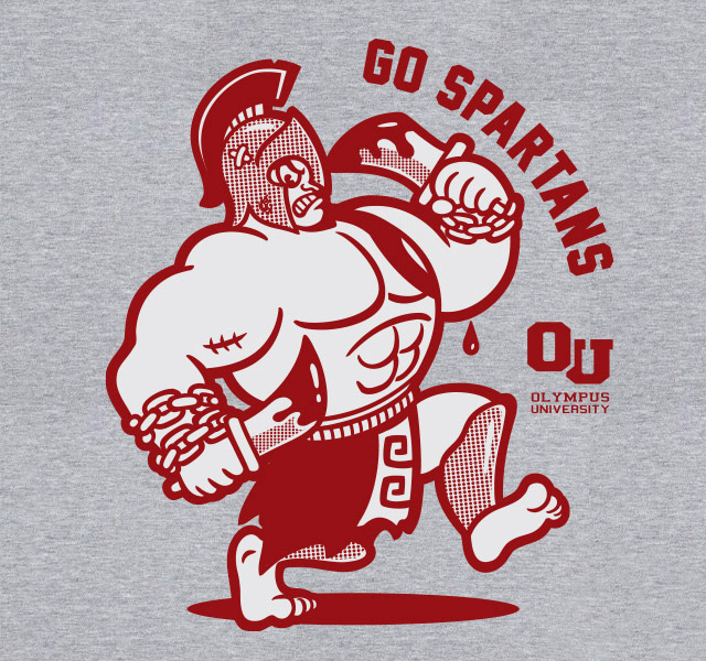 God od War kratos video game playstation college Mascot football logo olympus University Spartan blood