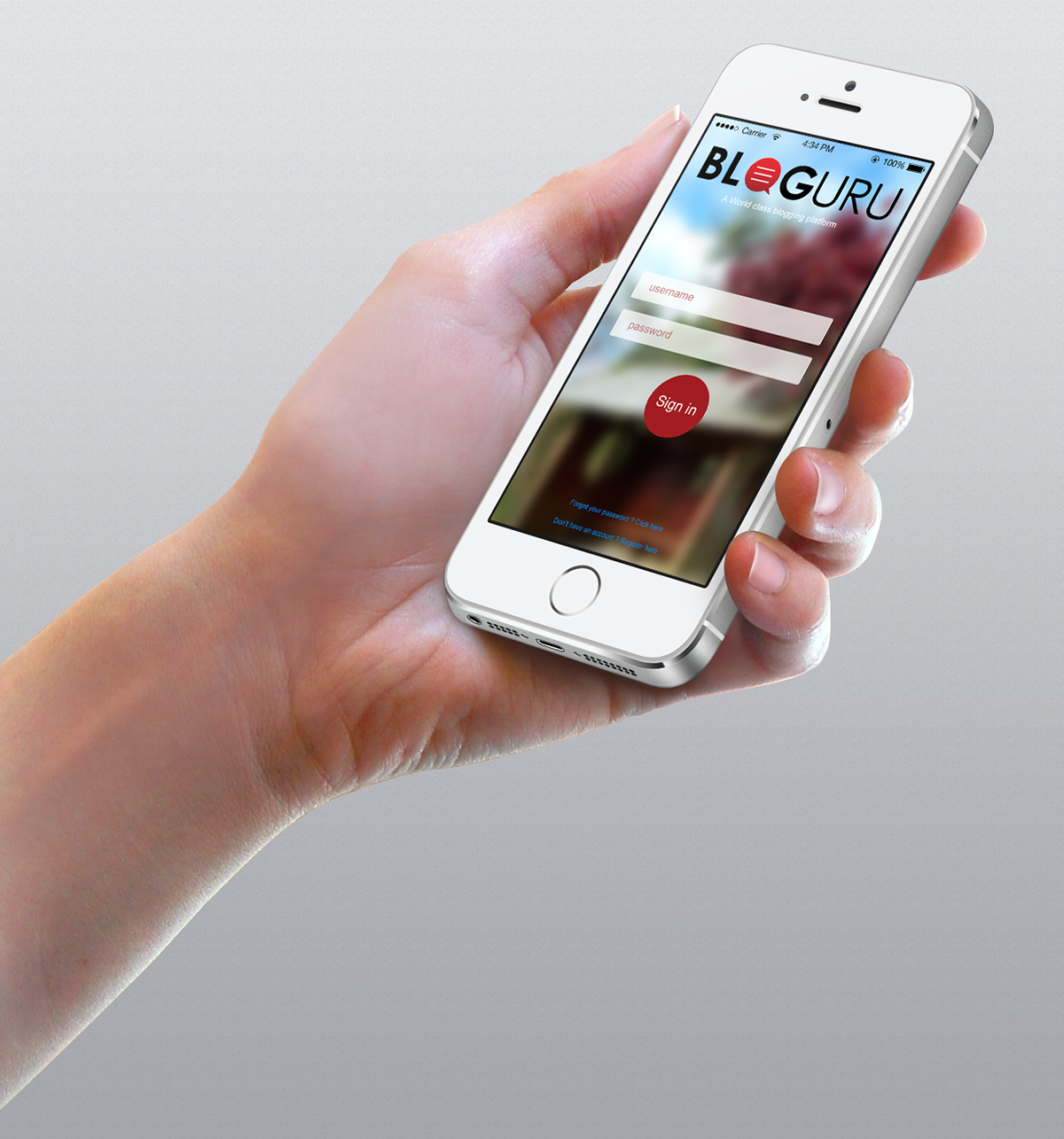 UI ux mobile iphone app design