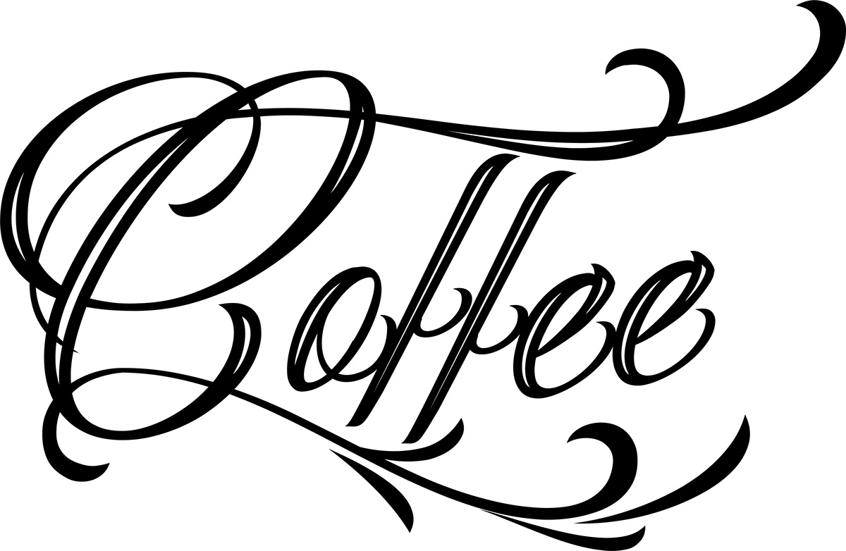 Coffee espresso Food  sugar typography   Calligraphy   Script adobe Illustrator LCAD
