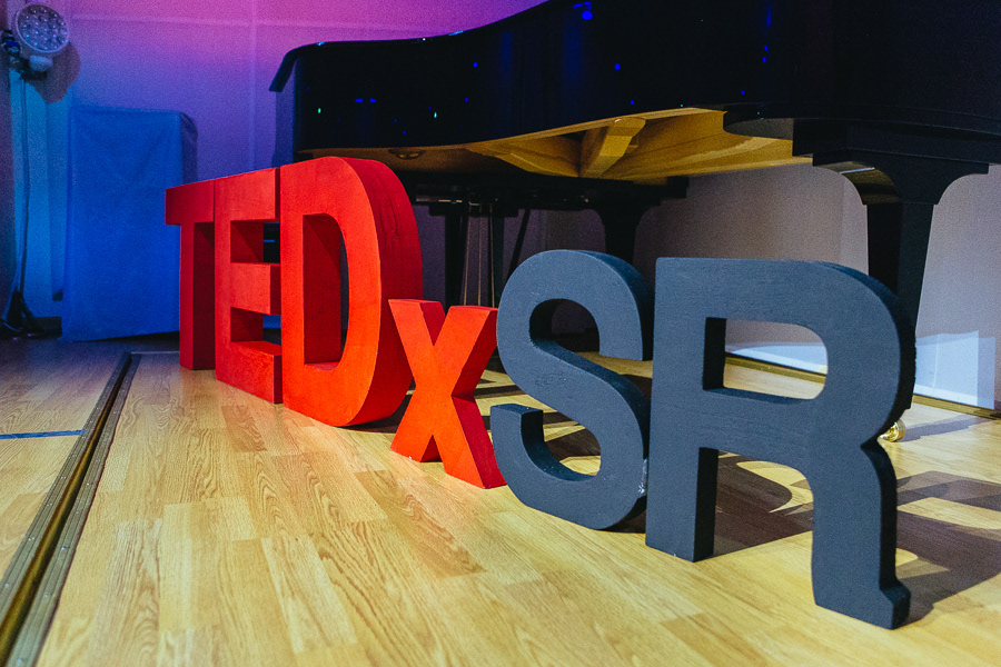 TEDx TEDxSR conference backstage