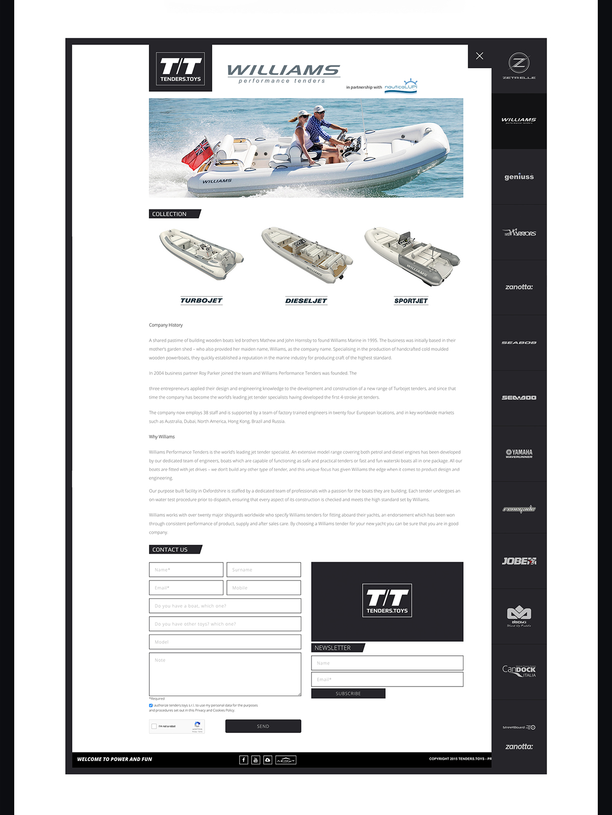 Tenders toys brand identity logo boat sea design brochure Website corporate art editorial black White geometry