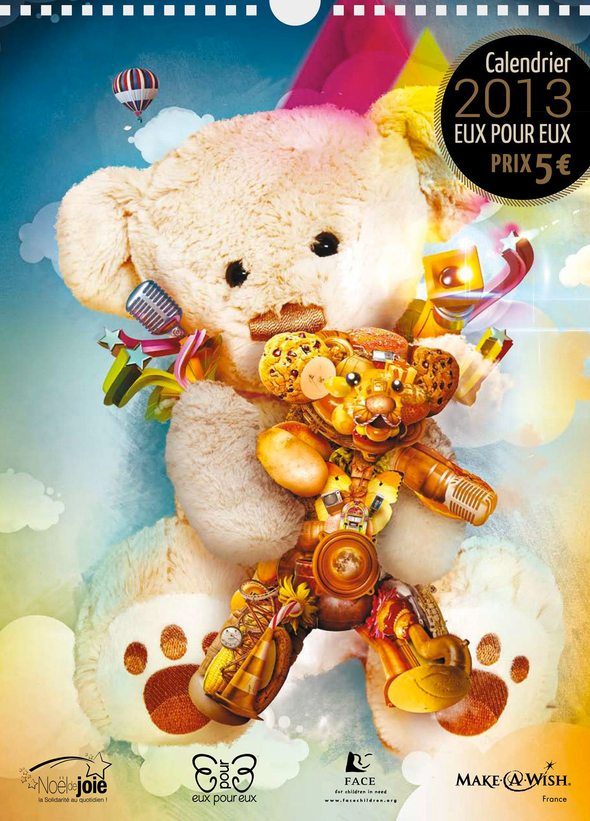 eux charity kids Teddy bear robert palmer Bob calendar calendrier Association