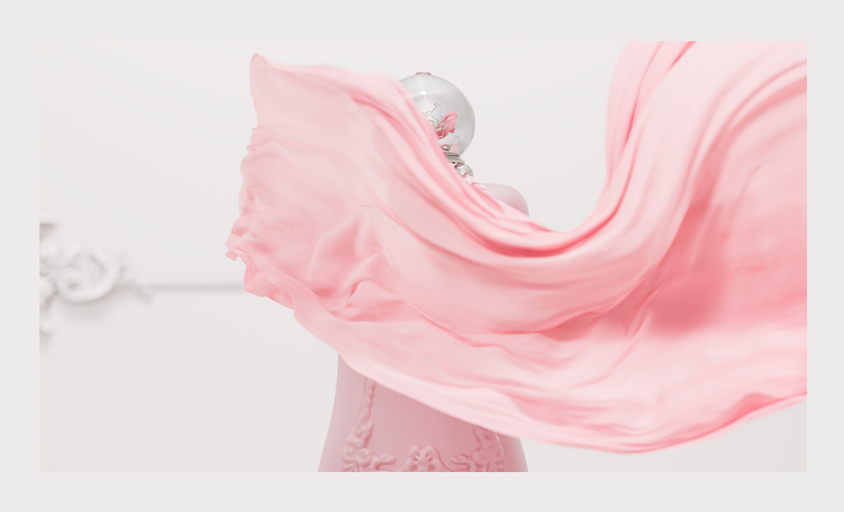 art CGI cloth design digitalart parfume rose White