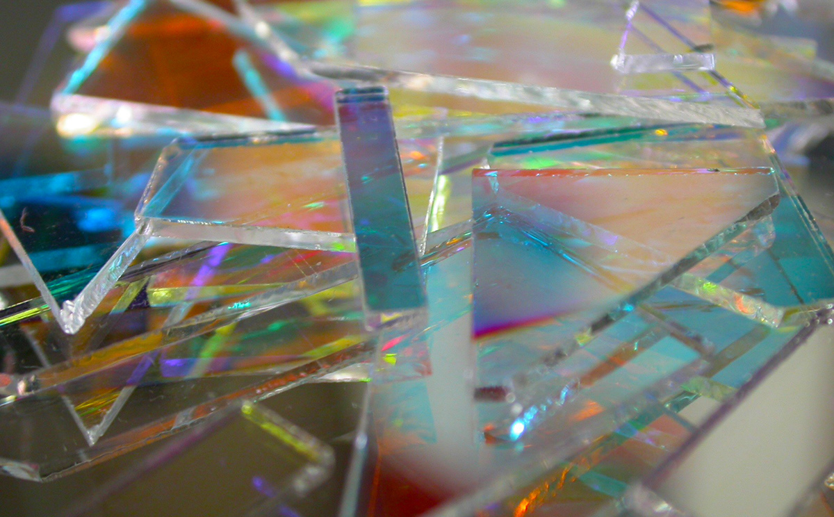 glass art fragmented light