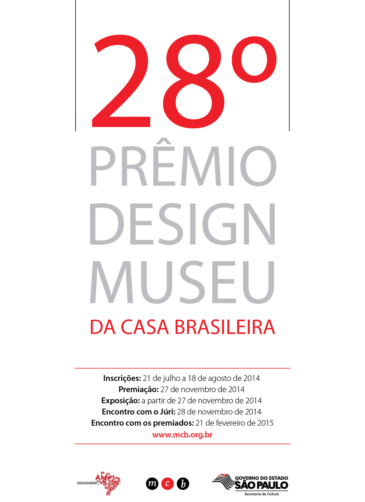 MCB premio design Museu casa brasileira Cartazes