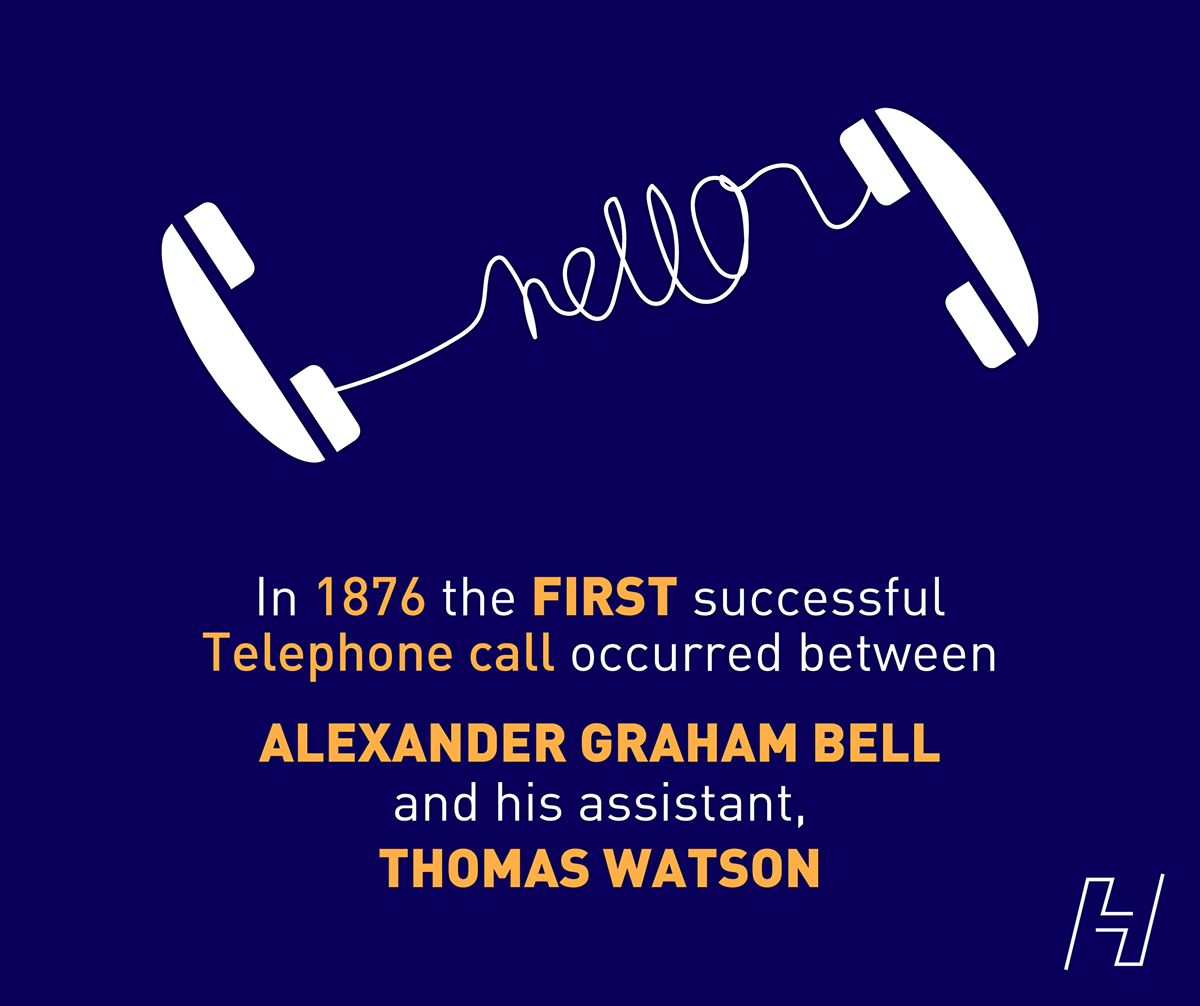 Alexander Graham Bell branding  Creative typography NEW DESIGN telephone telephone call telephone vector thomas watson typography   Vector Illustration
