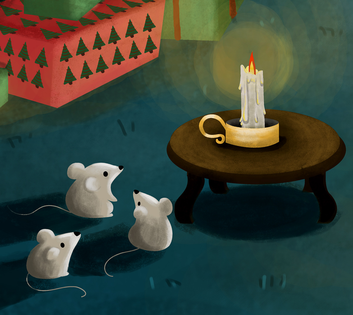 Christmas Nutcracker Christmas night Madoso singing bear lullaby Christmas Carols cute kawai mice
