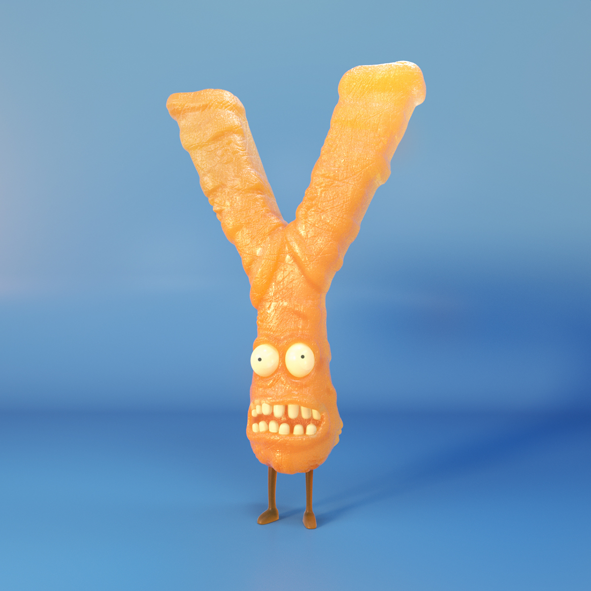 cinema4d monsters characters 36daysoftype typography   3D