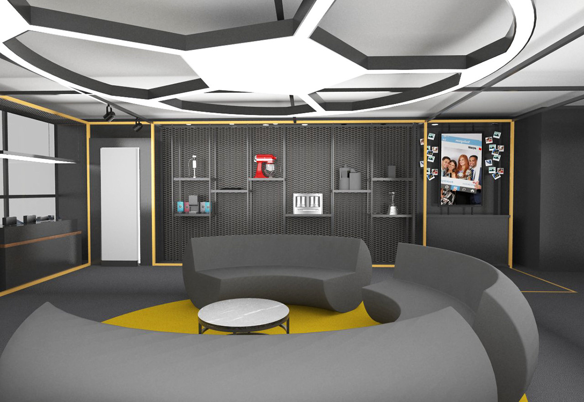 arçelik fuar Fair Design fb stadı innovative stand design store design Interior