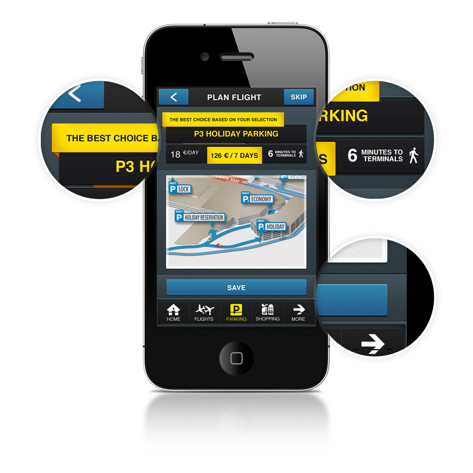 app design iphone app app  iphone  UI airport brussels wacom