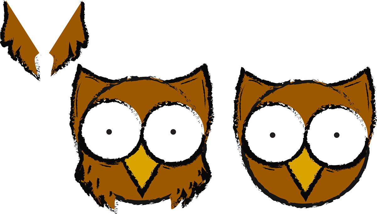 Cartoons owl toon graphic Illustrator vector art