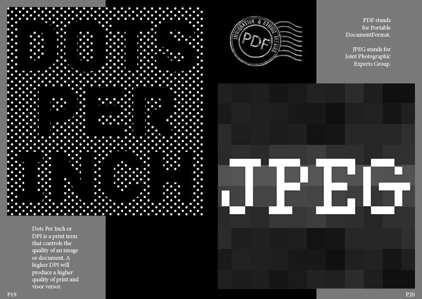 type type terms editorial Layout student project