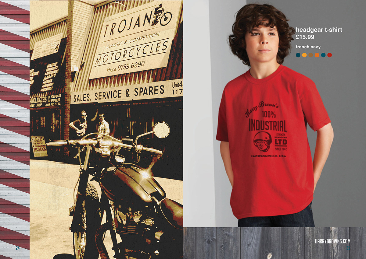 screen printing t-shirt brand apparel type Catalogue vintage americana