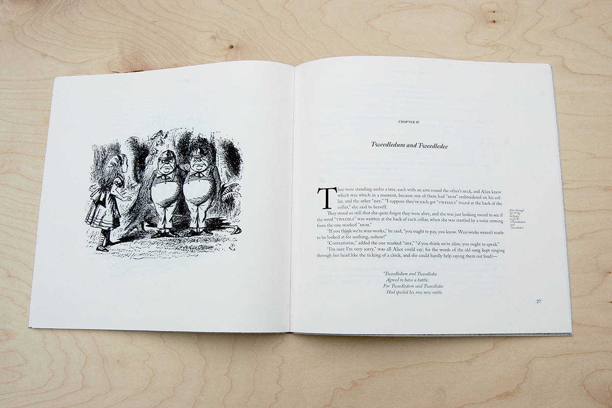 book Layout lewis carroll alice in wonderland Classical Book