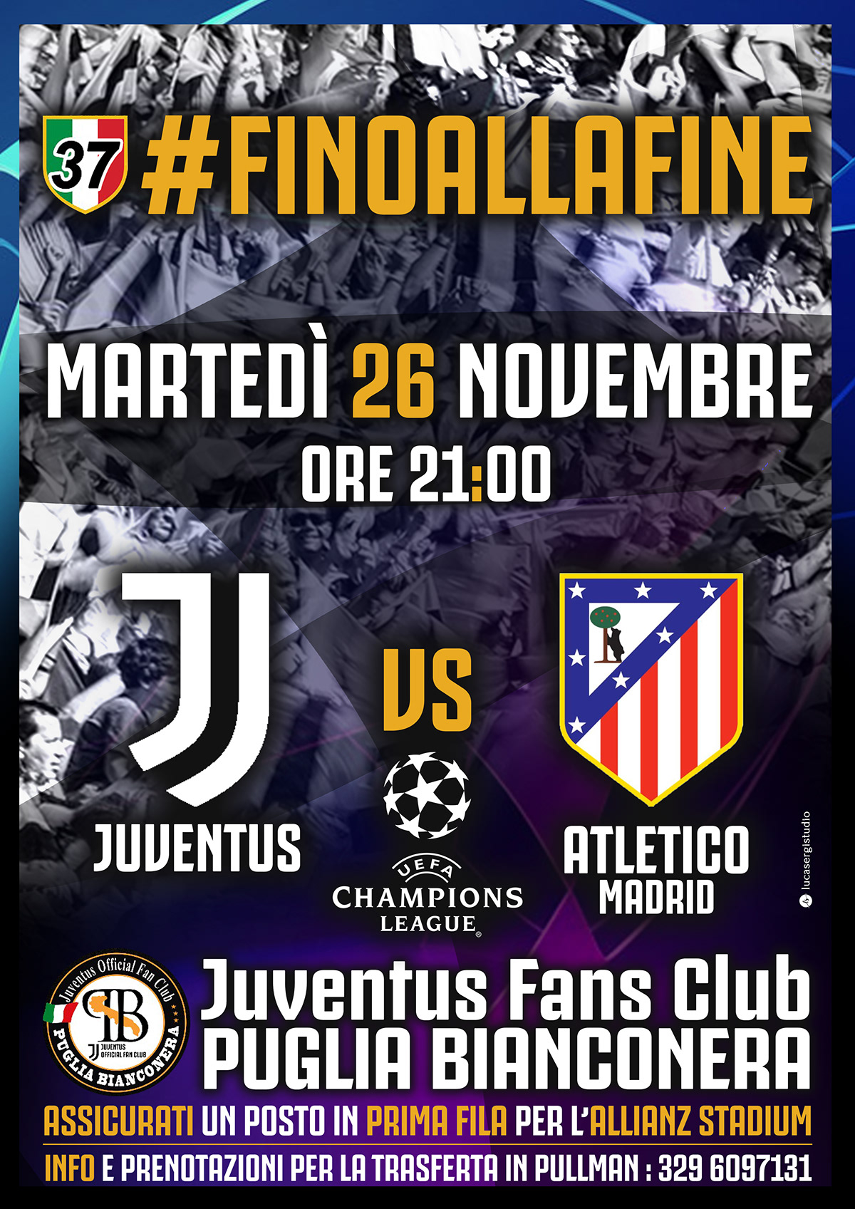 juve Juventus soccer calcio flyer locandina Advertising  fansclub club