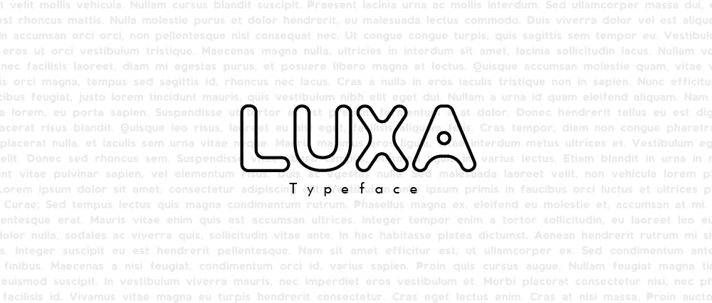 typo Luxa design Illustrator