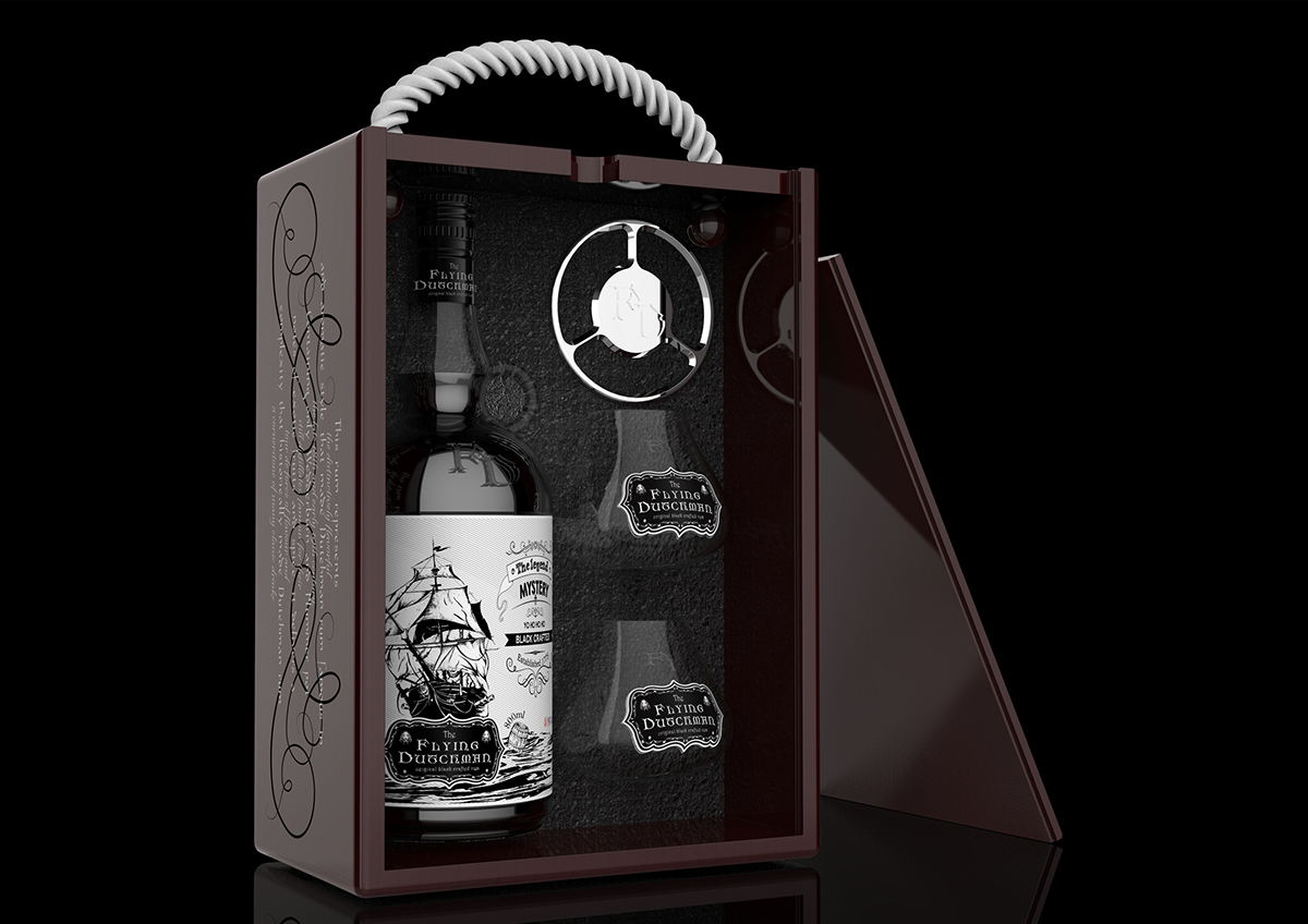 packaging design Rum bottle design
