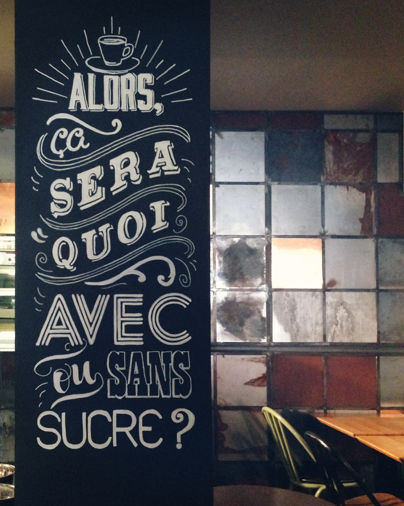 chalkwall Paris lettering dessin restaurant wallpainting mur art Posca handmade OBERKAMPF