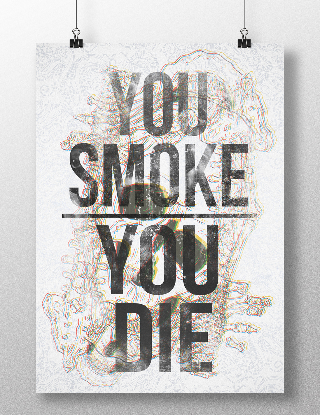 hateart Hart skull stickers poster smoke smoking death motivation череп постер стикеры курение смерть