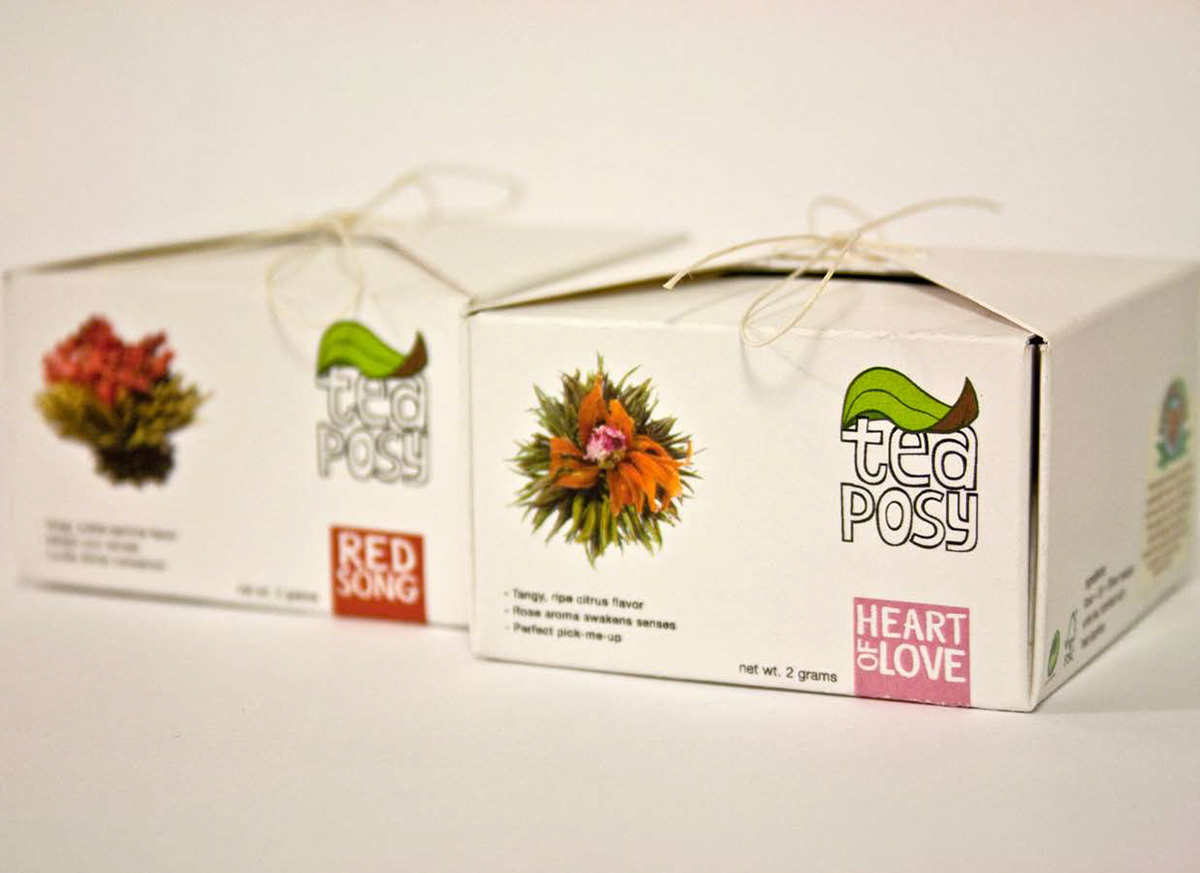teaposy Packaging blooming tea luis likes design
