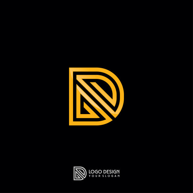 gold-monogram-d-letter-logo-template logo