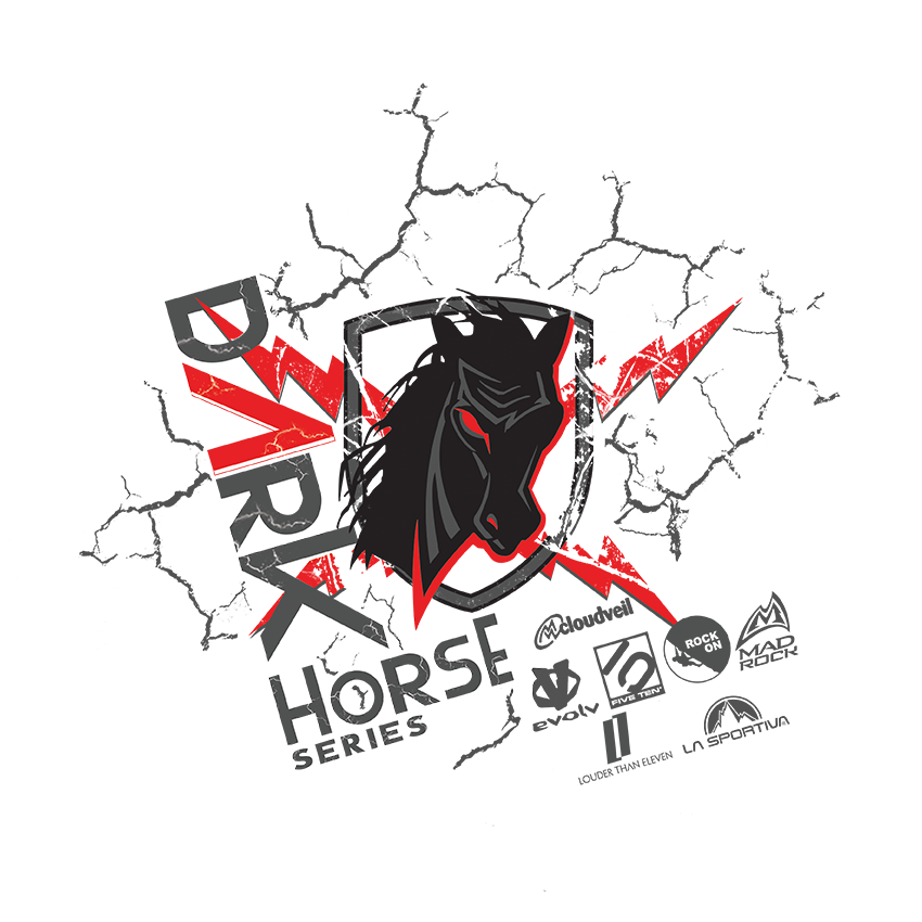 dark horse series crest thunder t-shirt shirt climbing Mockup rock crack