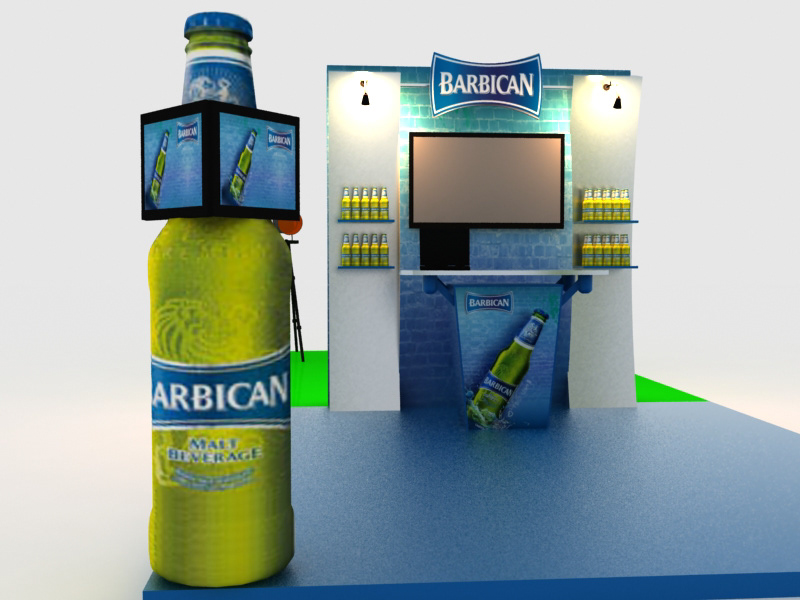 barbican malt beverage 3D design artworks