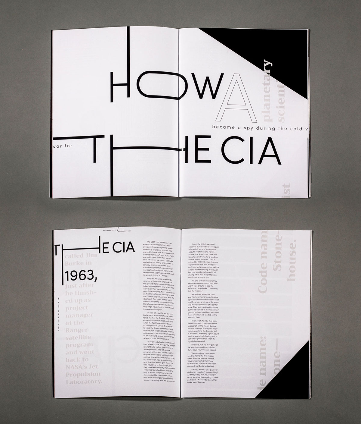 magazine print editorial typography   Space 