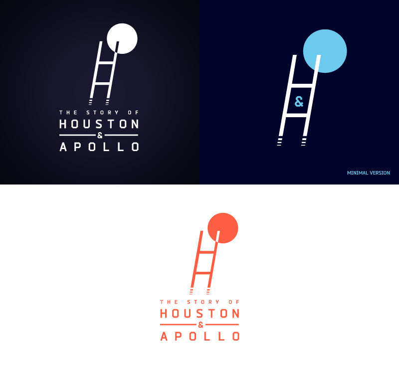 Houston & Apollo Julien Nicolas  logos bands logos typographic games