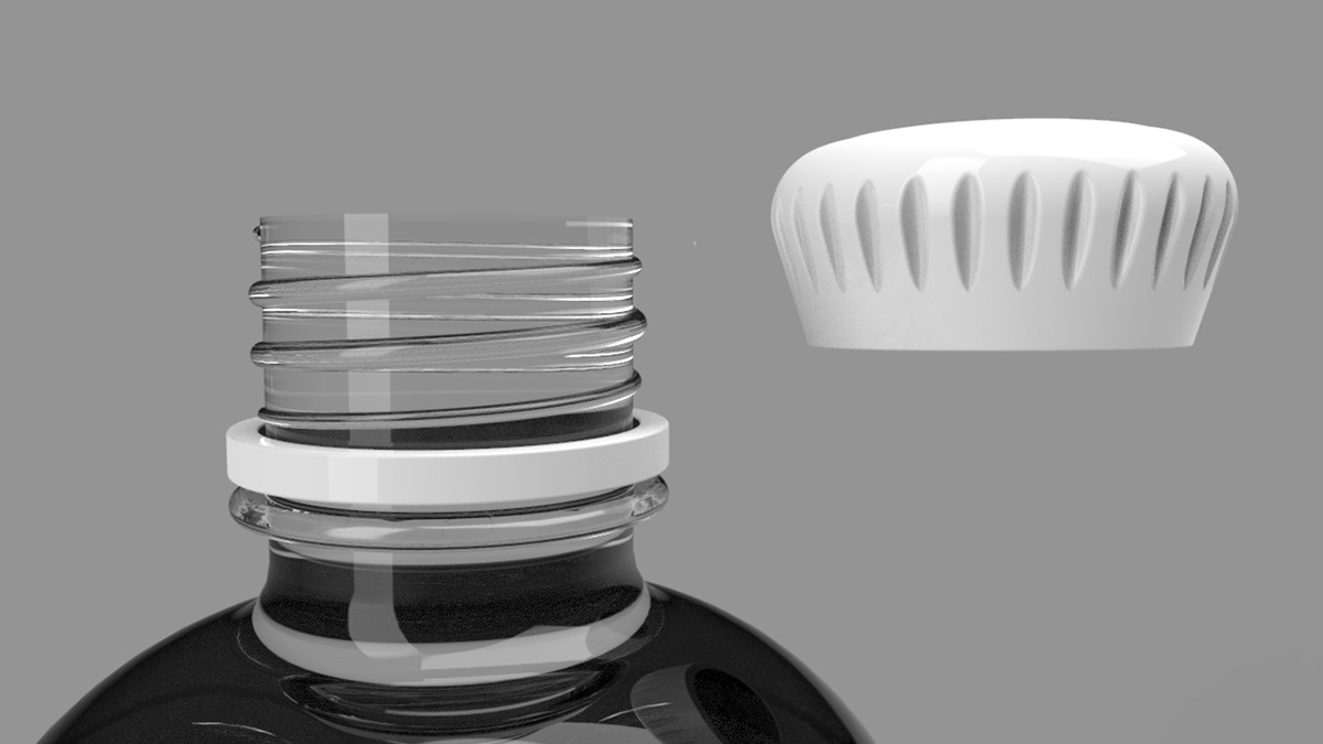 AAVA bottle brand identity designer Packaging Social media post water industrial design  3d modeling Render