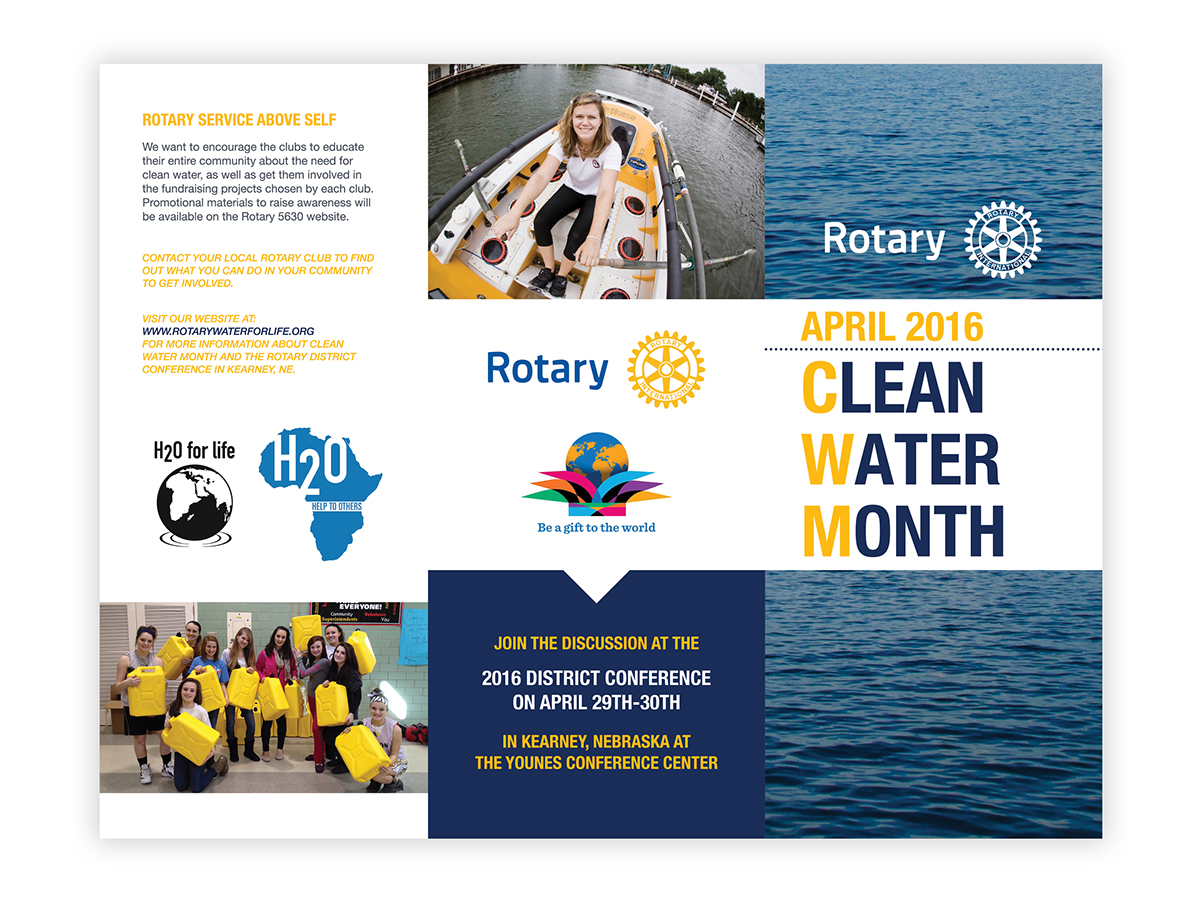 rotary brochure water Clean Water Interactive PDF Event