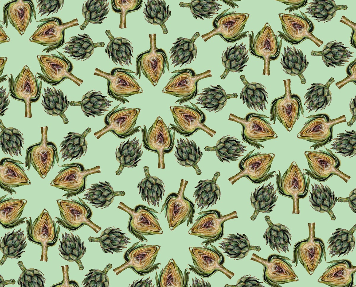 artichoke  vegetable amelie pattern quote heart Lyric repeat