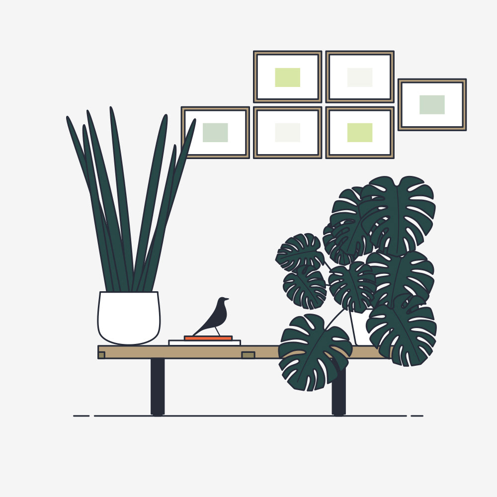 plants design minimal modern furniture art modern art EAMES