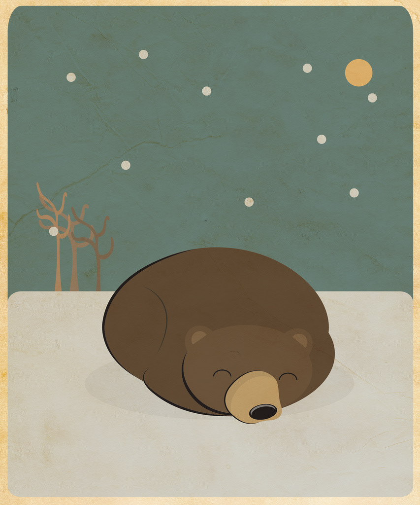 bear sleeping children