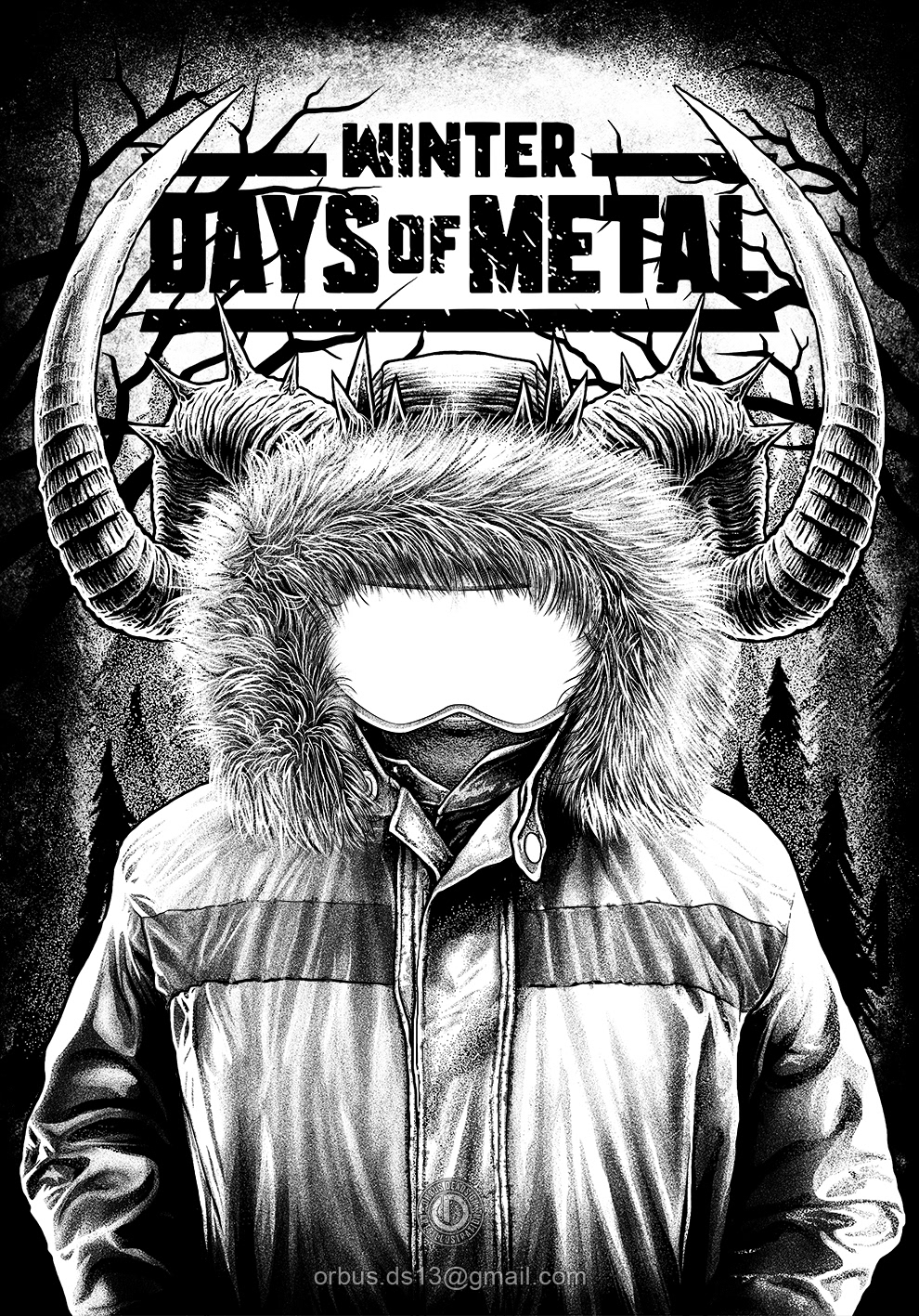 Metaldays Metalfest GigPoster bandmerch HeavyMetal deathcore GothicMetal tshirtdesign artworkforsale orbusdeadsign