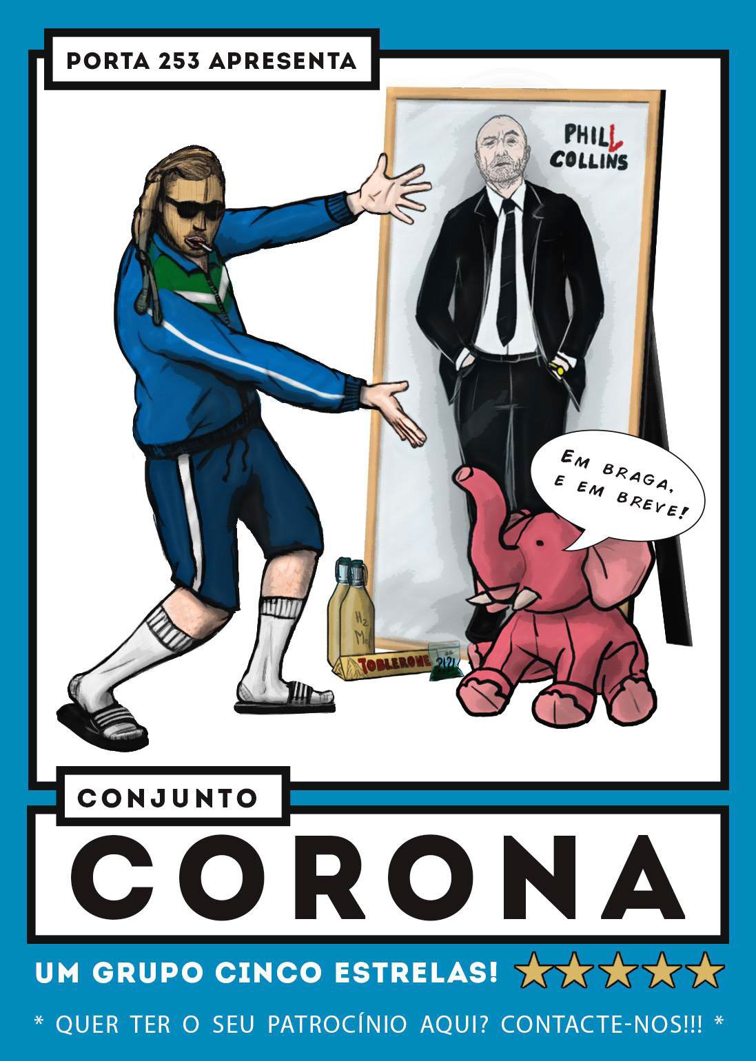 conjunto corona corona lo fi hip hop music gig poster kitsch Nonsense wacom