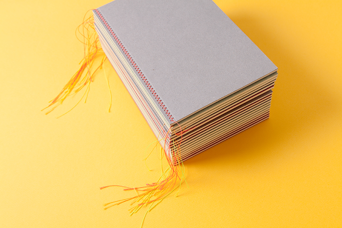 stitching notebook sketchbook happily ever paper designbook