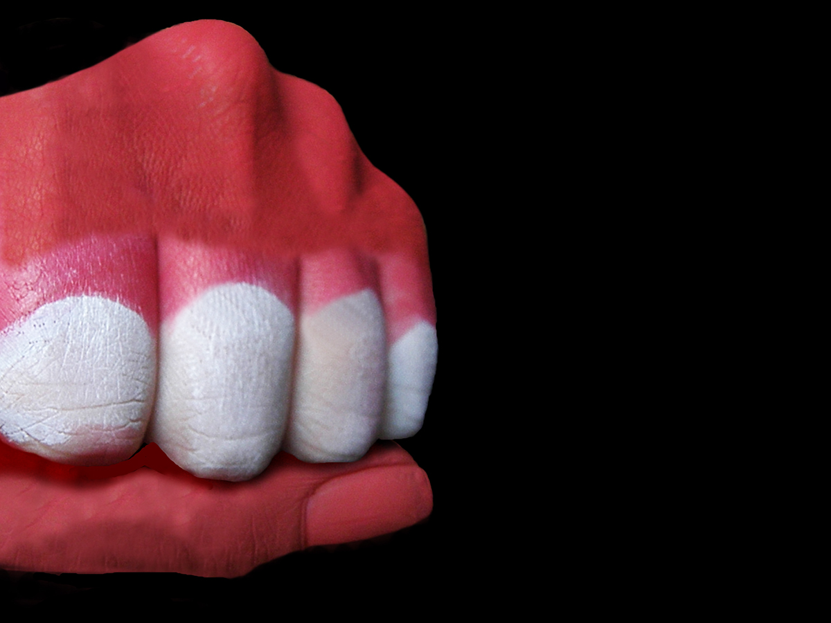Mouth fist hands experiment