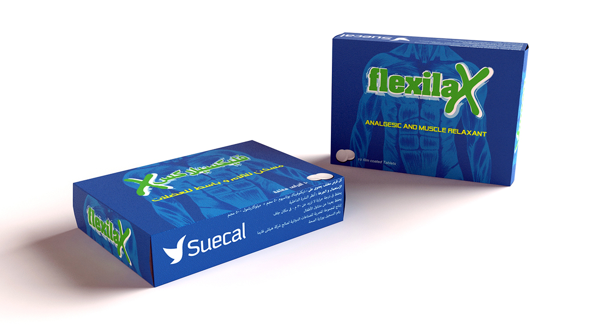 medicine medical hospital package suecal muscle flex  muscle medicine  analgesic and muscle relaxant tablet coated act Act-advertising   yahya zakaria  yoyox